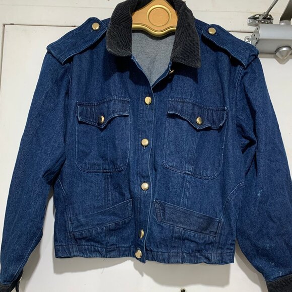 VINTAGE THALIE DENIM BLUE JACKETS SIZE M - Picture 6 of 10